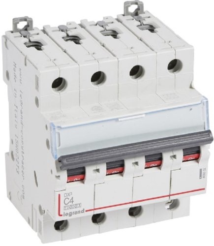 Выключатель автоматический Legrand DX3-E 10000 4п 4А C 16кА картинка